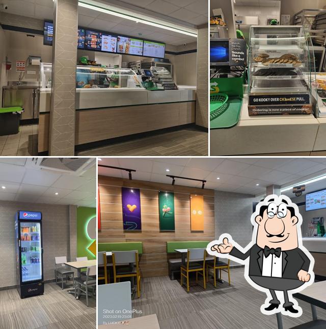 The interior of Subway Besant Nagar