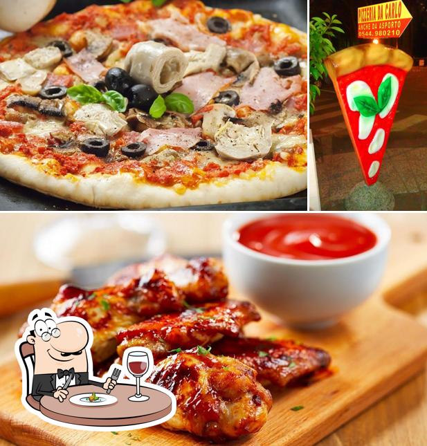 Cibo al Pizza e kebab da Luca