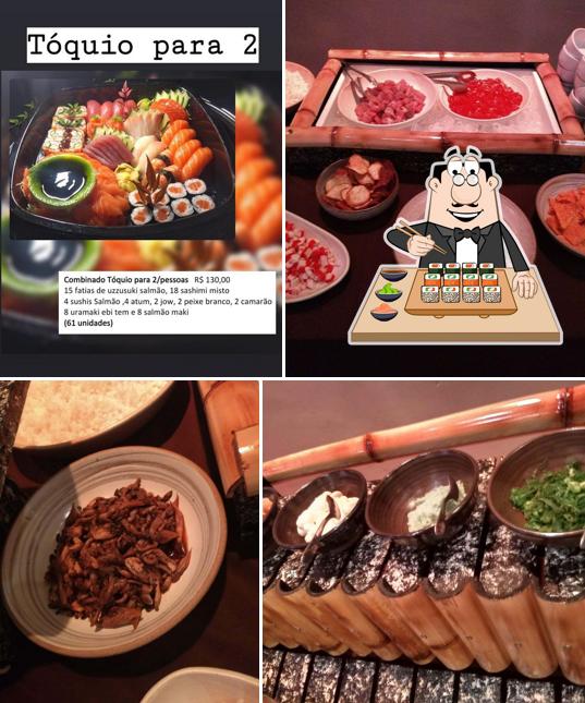 Experimente diversas opções de sushi