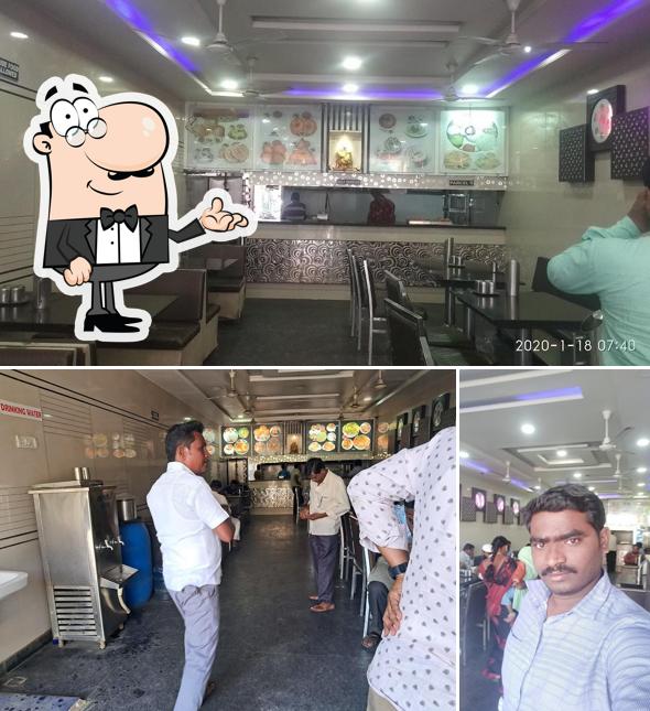 The interior of Sri Darshini Veg Tiffins & Meals