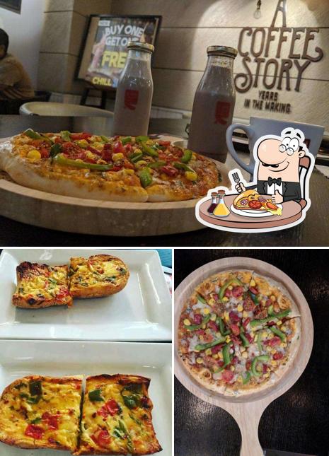 Pick pizza at Cafe Coffee Day