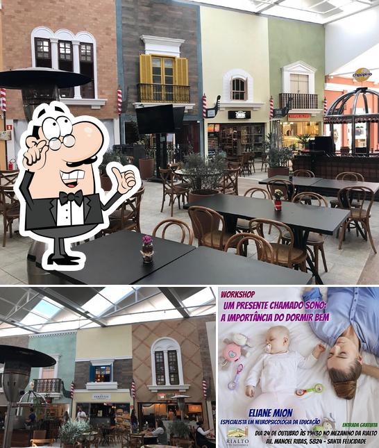 O interior do Rialto Villa Gastronômica