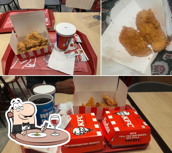 Fried chicken at KFC