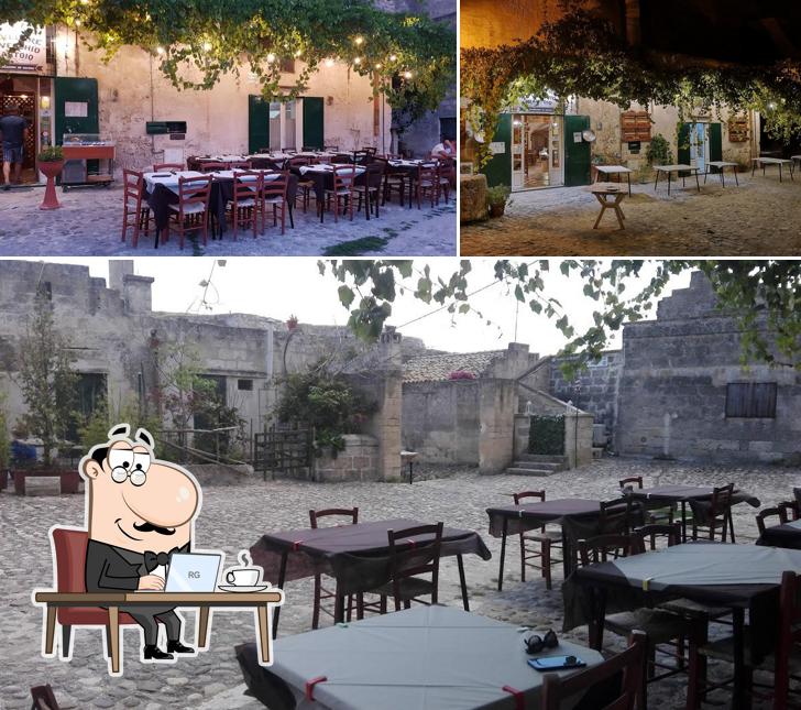 Gli interni di Osteria Belvedere al Vecchio Frantoio