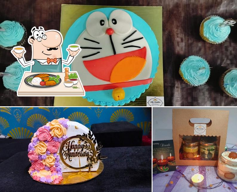 This is the picture displaying food and beverage at Cake Chamber