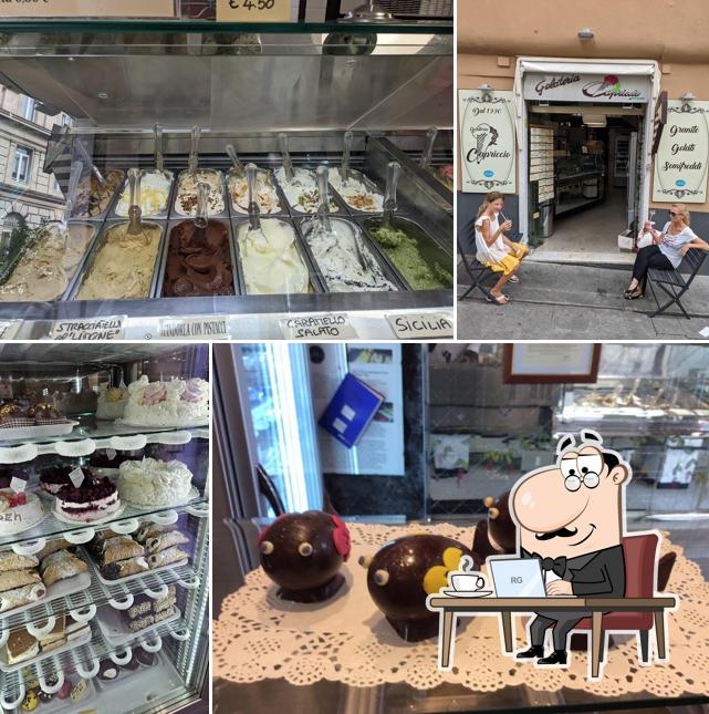 Gli interni di Gelateria Capriccio