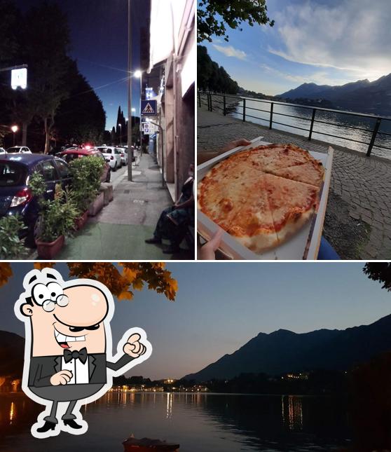 Goditi la vista dall'area esterna di La Bottega della Pizza