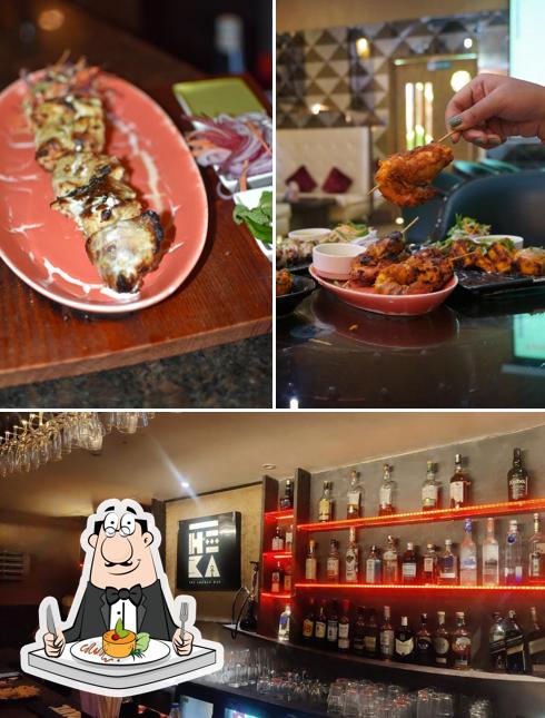 Heka-Egyptian Lounge Bar is distinguished by food and exterior