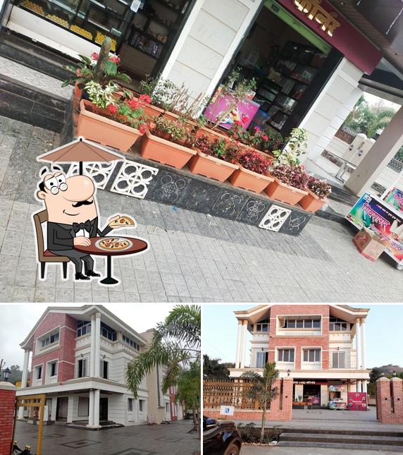 Check out the exterior of Hotel Shivsagar