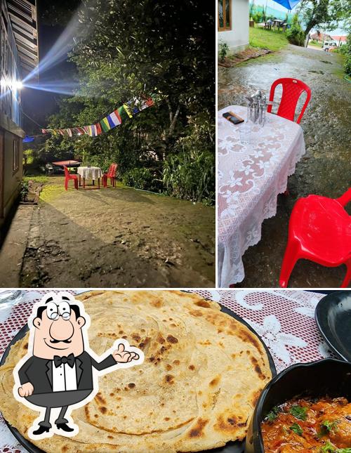 Among various things one can find interior and food at Kapi Kitchen Martam