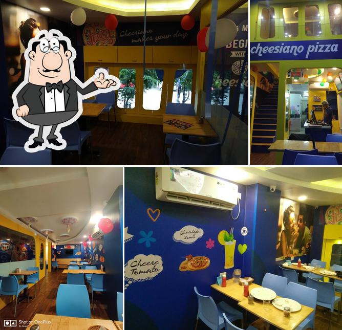 Check out how Cheesiano Pizza, Wakad looks inside