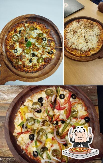 Pick pizza at The Chocolate Room Panchkula