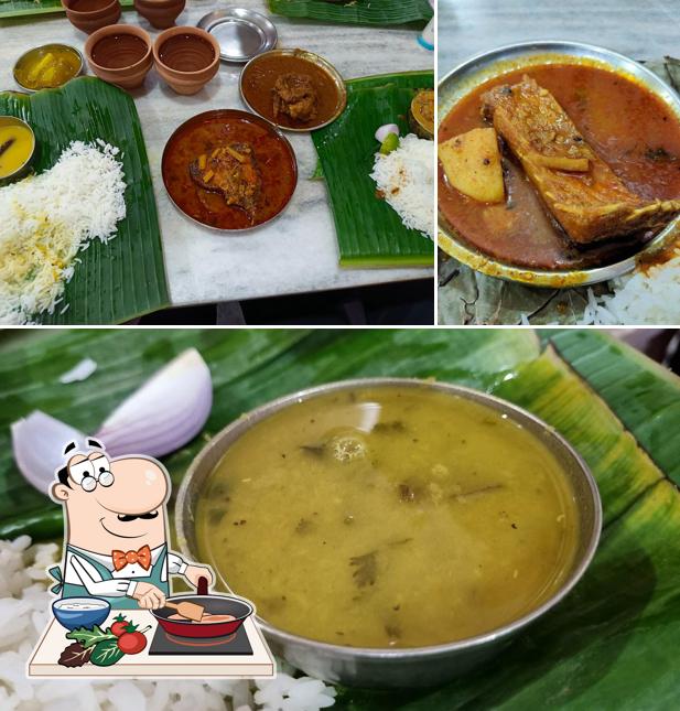 Chicken curry at Swadhin Bharat Hindu Hotel