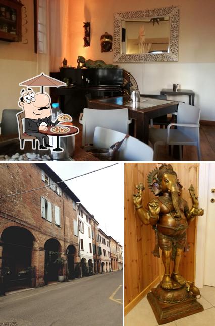 La esterno e interni del ristorante