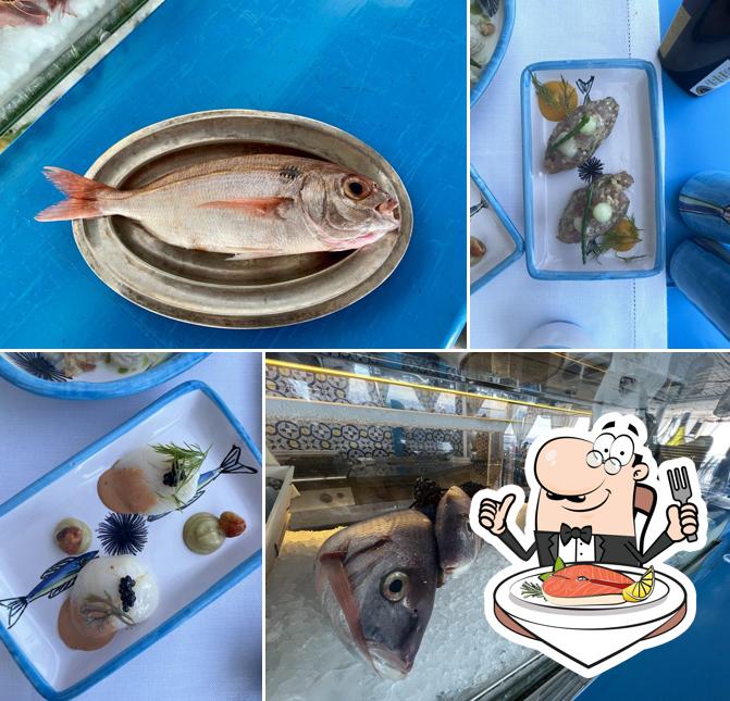 Ristorante & Beach Club Il Riccio propone un menu per gli amanti del pesce