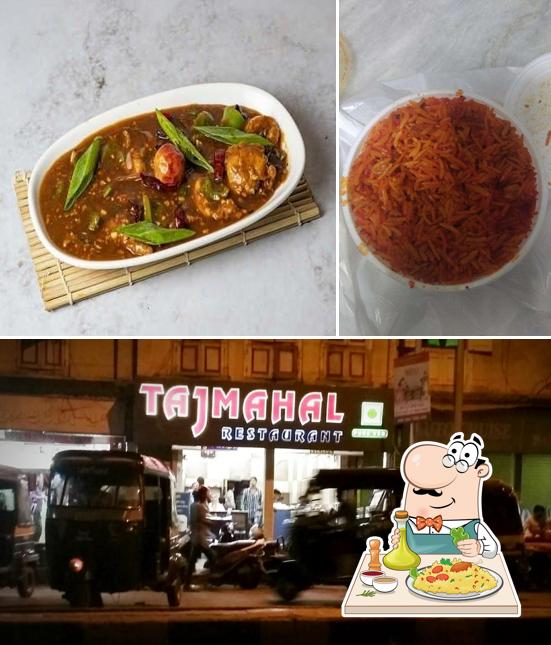 Among various things one can find food and interior at Tajmahal Restaurent