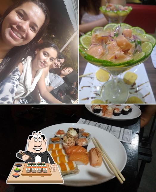 Peça diversas opções de sushi