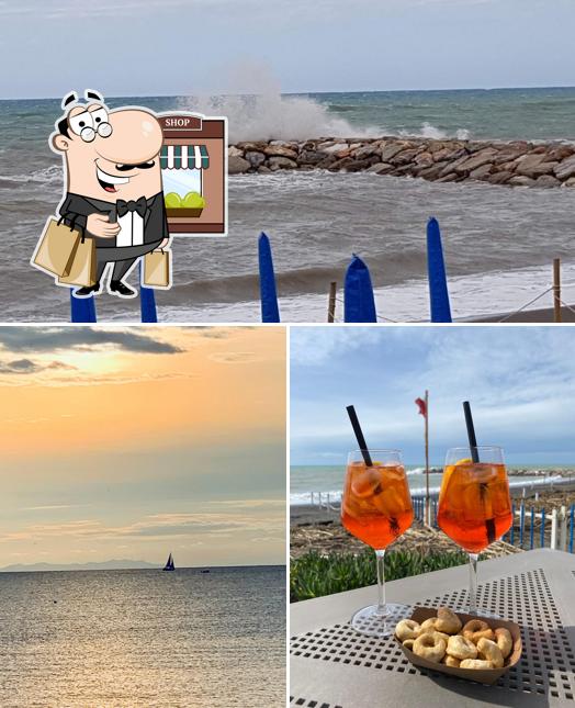 Goditi la vista dagli esterni di Onda Blu