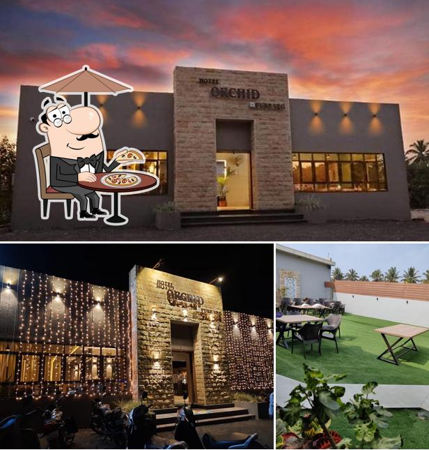 You can get some fresh air outside Hotel Orchid Pure Veg (Jaysingpur)