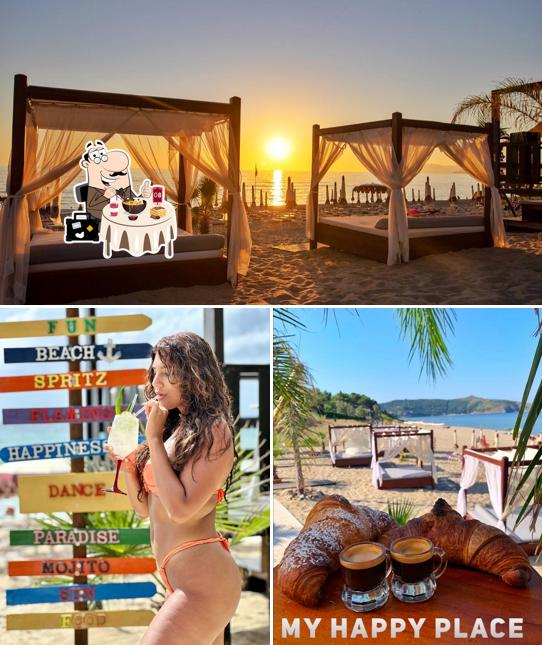 Sunset Beach Club Palinuro-Spiaggia delle Saline si caratterizza per la cibo e interni