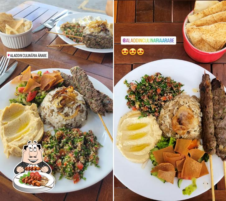 Comida em Aladdin Culinária Árabe