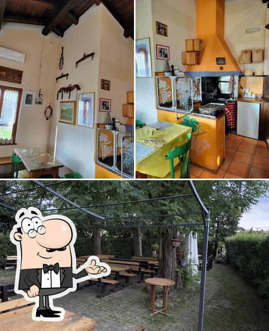 Gli interni di Osteria da Marcello