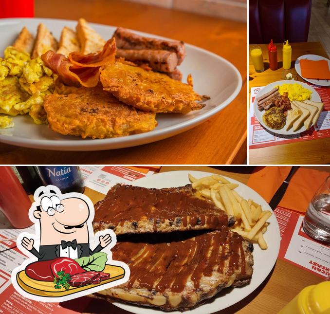 Prova i piatti di carne a Dylan's Diner