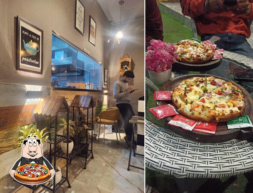 Try out pizza at The Fresh Refreshment Point