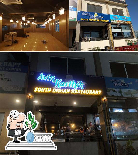 The exterior of Avin Karthik South Indian Restaurant
