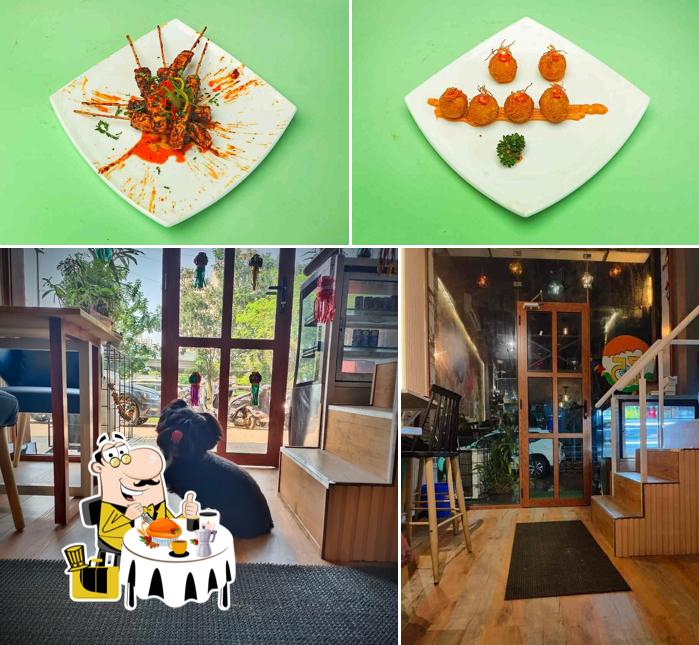 Among various things one can find food and exterior at Blumingo Art Cafe Kharghar