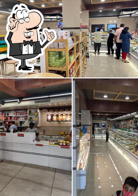 The interior of Shree Mithai