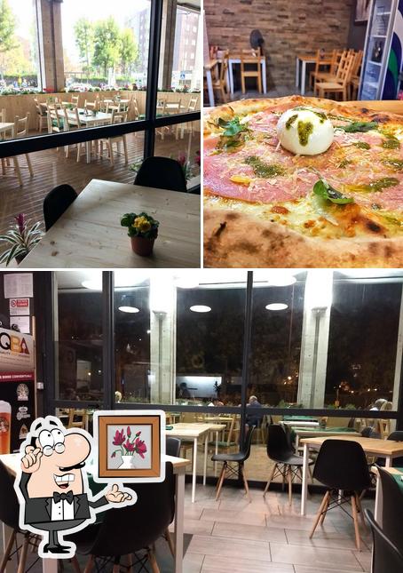 Gli interni di Agathòs - Pizzeria & Bistrot