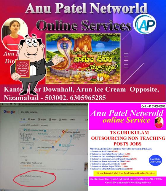 Look at the pic of Anu Patel Networld Online Services