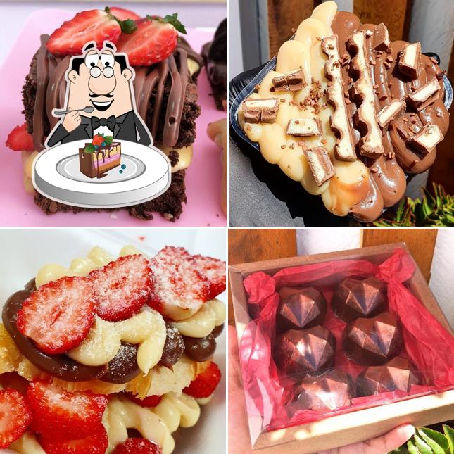 Bolo de chocolate em Rebeca Vidal Confeitaria e Cafeteira