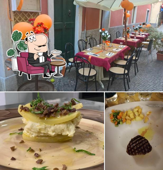 Questa è la foto che presenta la interni e cibo di Osteria del Monsignore