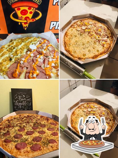 Peça diferentes variedades de pizza