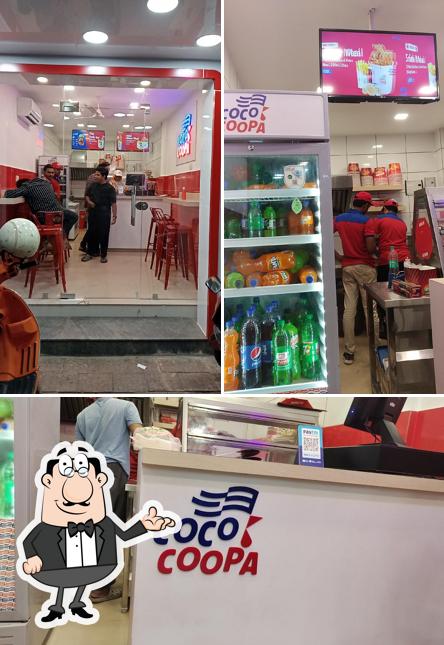 The interior of Coco Coopa Fried Chicken Panniyankara