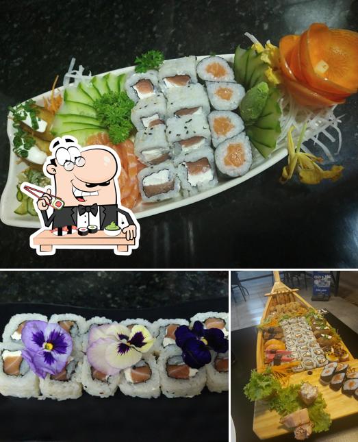 Experimente diferentes opções de sushi