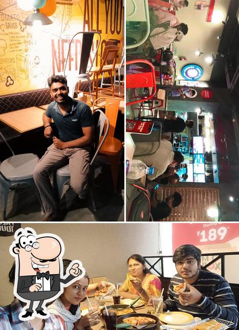 The interior of Pizza Hut Paharia Road, Varanasi