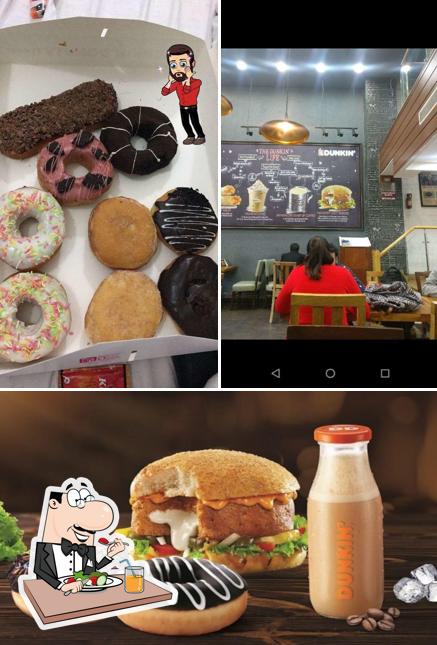 Pulled pork sandwich at Dunkin Coffee & Donuts