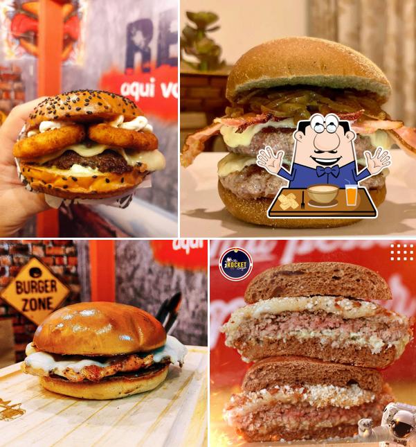 Comida em Mr. Rocket Burguer