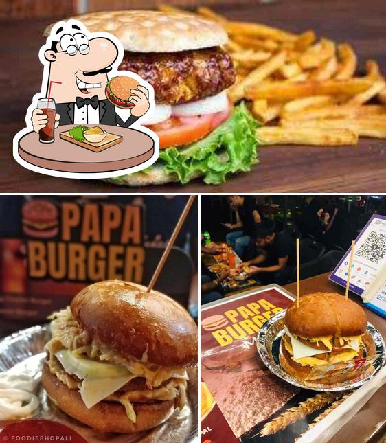 Try out a burger at Papa Burger