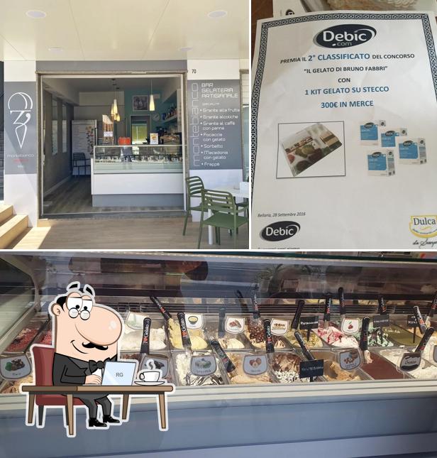 Gli interni di Bar Gelateria Montebianco