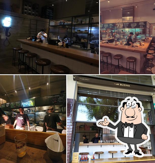 Veja imagens do interior do Buzina Burgers