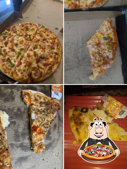 Pick various types of pizza