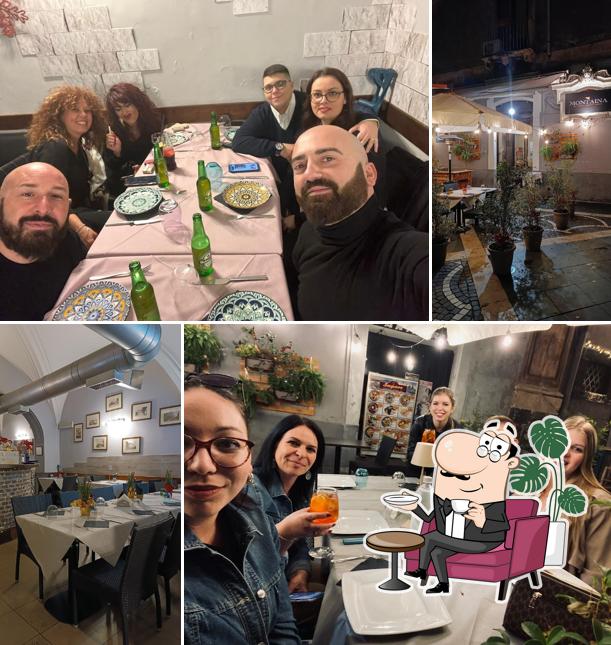 Gli interni di Montaina Ristorante Pizzeria Catania
