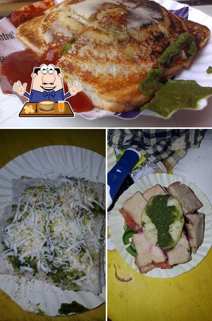 Meals at Time to time Ravi sandwich