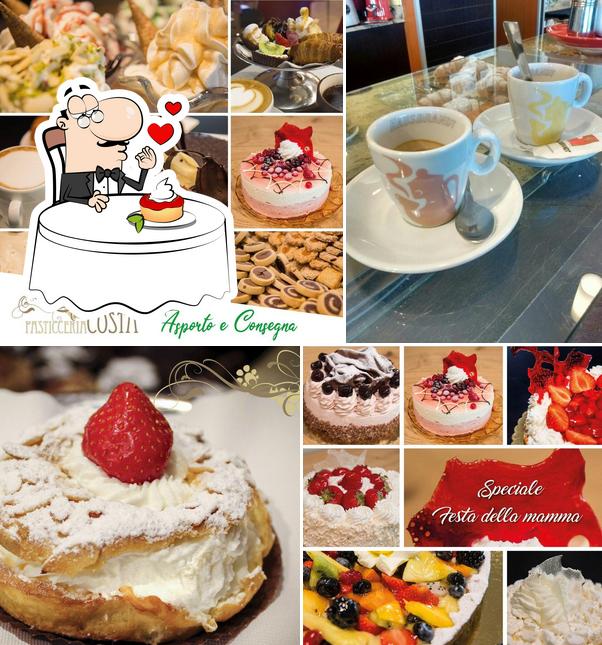 Pasticceria Costa serve un'ampia gamma di dessert