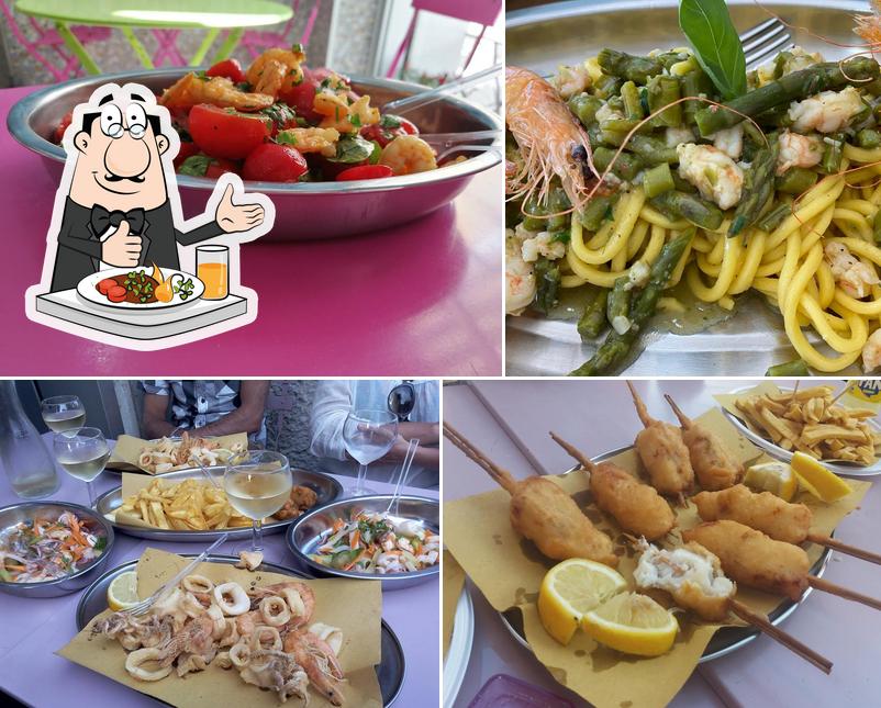 Cibo al Pesce fritto e baccalà