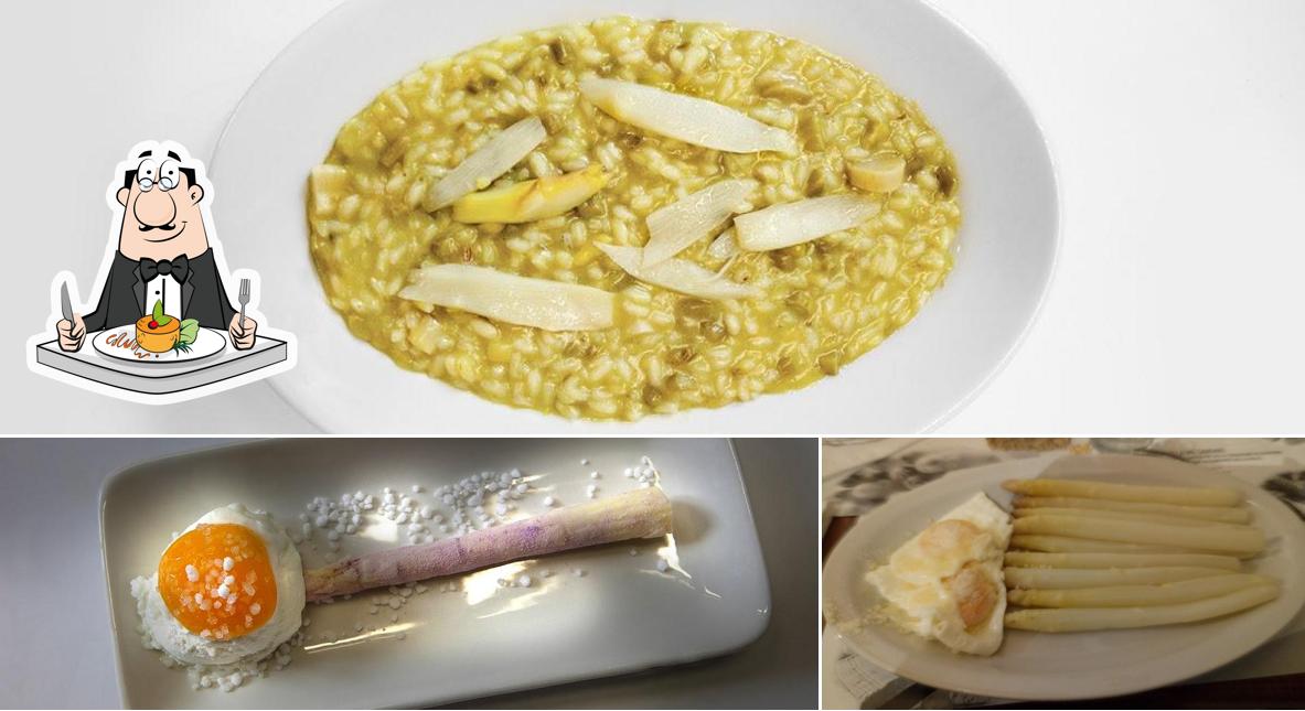 Platti al Ristorante Sagra dell'Asparago Rosa di Mezzago